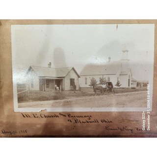 M.E. Church of Blackwell, Oklahoma  August 13 1898