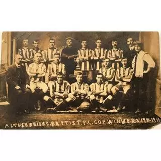 Astley Bridge FC Baptist Cup Winners 1910/11 - photo courtesy of Mark Hampson