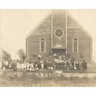 May 22, 1931 Sts. Peter & Paul church after the blessing of the statue of St. Therese of Lisiuex