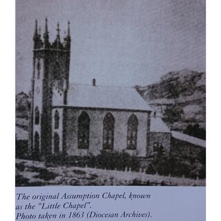 The original Assumption Chapel, known as the 'Little Chapel'. Photo taken in 1983 (Diocesan Archives)