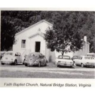 The original building of Faith Baptist Church, Natural Bridge Station