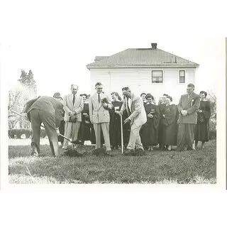 Breaking Ground for Sanctuary in 1954