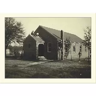 The original building nearing completion