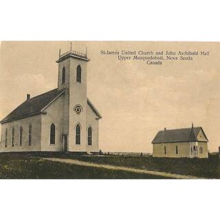 St. James United Chuch and John Archibald Hall. Upper Musquodoboit, Nova Scotia, Canada - photo courtesy of Gregory Scott Chapman