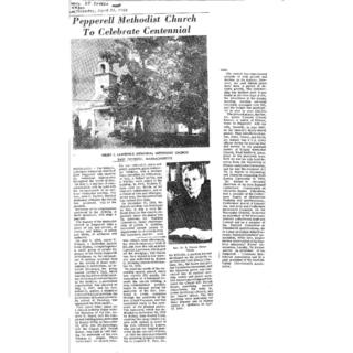 Centennial Newspaper Article