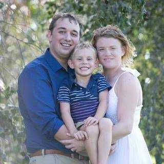 Pastor Mike and Amanda Opfermann with Keagan Opfermann