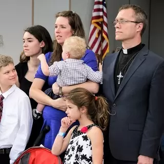 Pastor Clinton Hoff and family