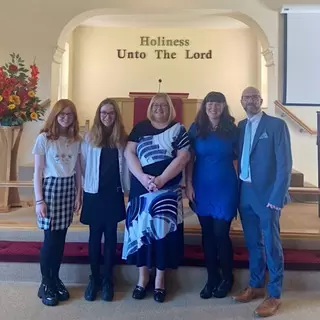 Pastor Stephen McTernaghan and his family